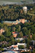 An aerial view of University of Idaho's 莫斯科 campus.